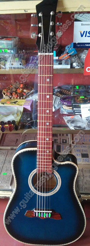 Guitarra Texana azul 1